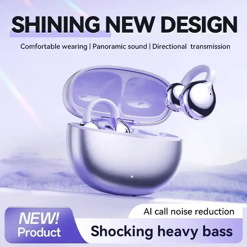 Ear clip Bluetooth headphones